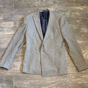 ASOS Classic Gray Double-Breasted Blazer